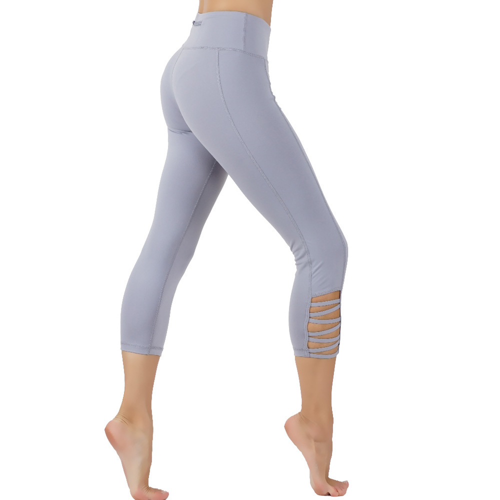 Yoga leggings criss cross leg cutouts highquality 110